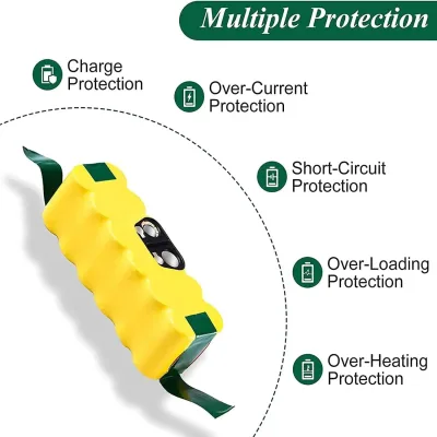Batterie rechargeable 14,4 V Ni-MH jaune – image 3