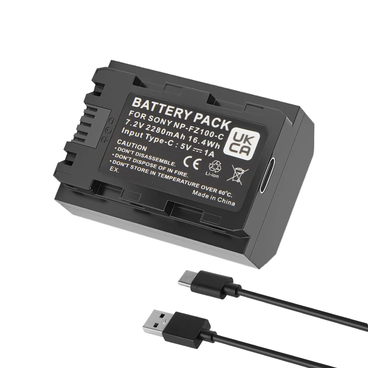 Batterie USB-C pour appareil photo