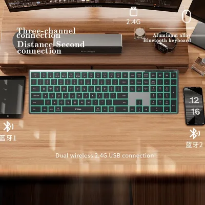 Clavier Bluetooth rétroéclairé pleine taille – image 2