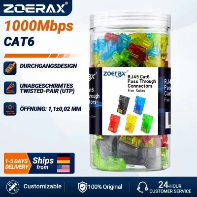 Connecteurs RJ45 Cat6 à passage traversant