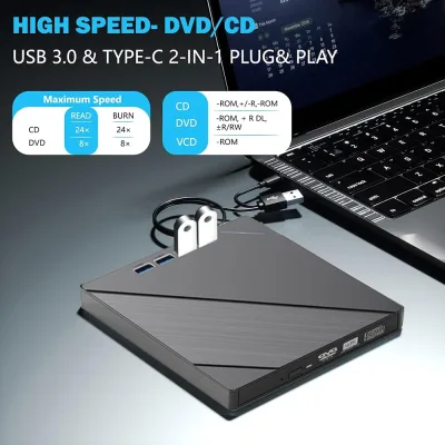 Graveur DVD externe USB 3.0 et Type-C – image 3