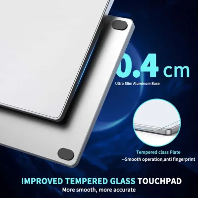 Pavé tactile filaire USB en verre trempé – image 2