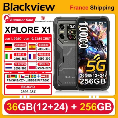 Smartphone robuste 5G double SIM 10000 mAh