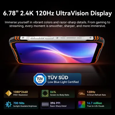 Smartphone robuste 5G double SIM 10000 mAh – image 3