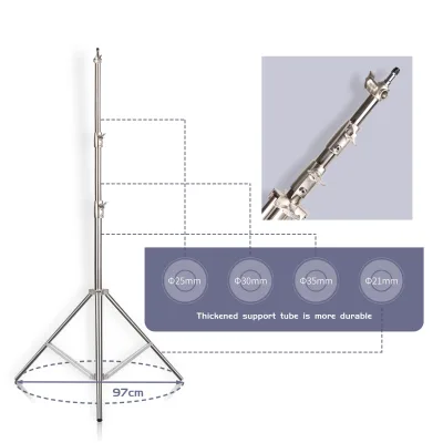 Support d'éclairage en aluminium, 290 cm