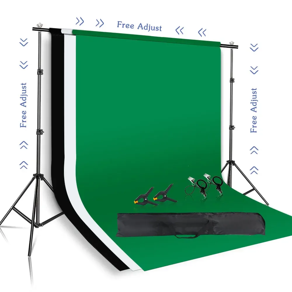 Support de fond photo réglable en aluminium