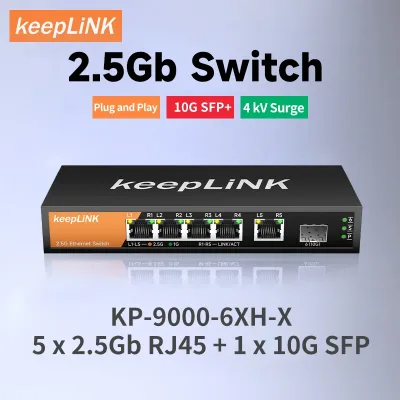 Switch multi-Gigabit 6 ports SFP+ 10G