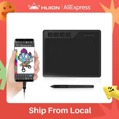 Tablette graphique USB et stylet noir
