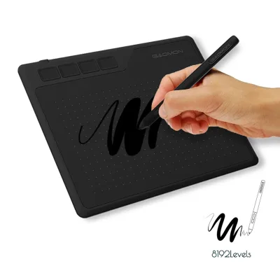 Tablette graphique USB et stylet noir – image 2