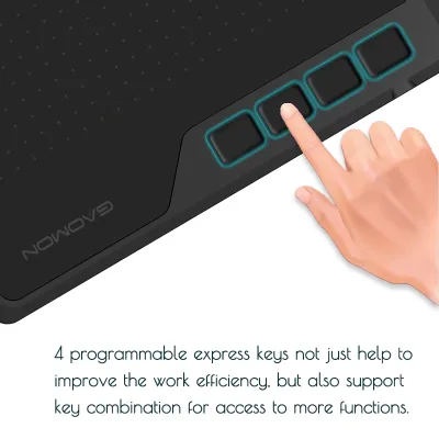 Tablette graphique USB et stylet noir – image 3